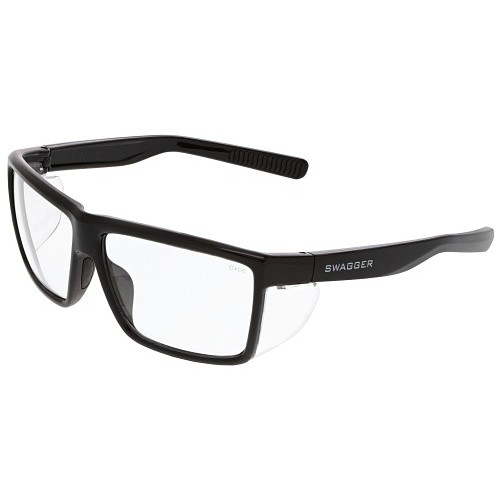 MCR Safety SR210 Safety Glasses, Duramass Hard Coat Lens Coating, Clear Lens, Full, Black Frame, Polycarbonate Frame, Polycarbonate Lens, Universal